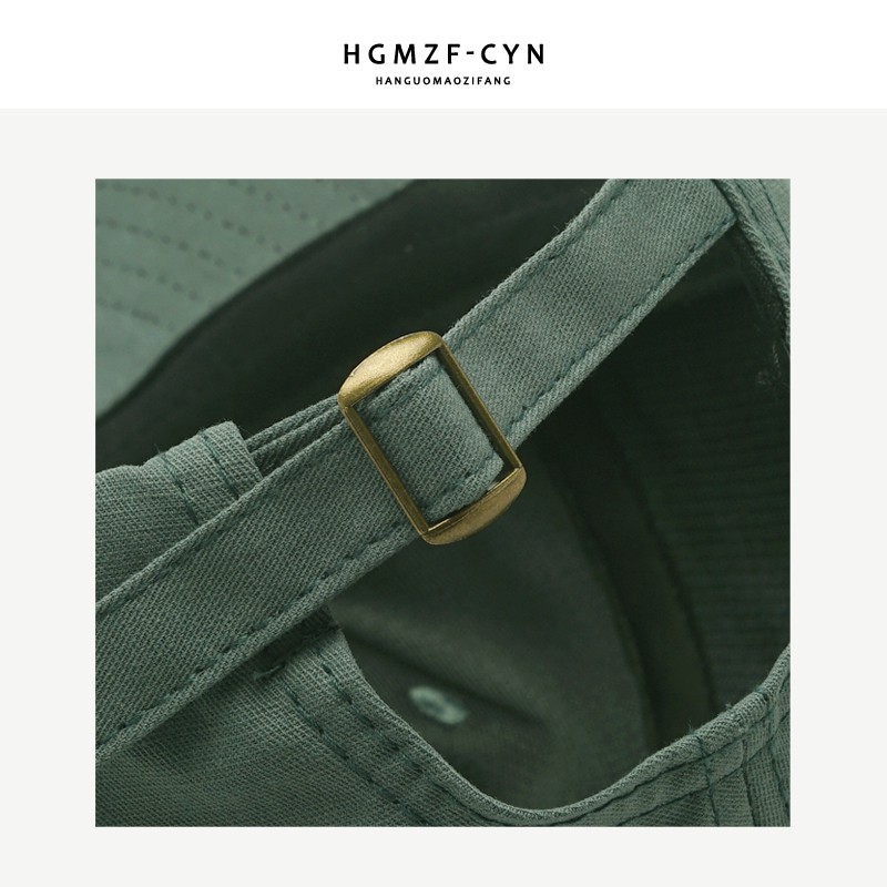 Hats in Korean female spring and summer soft baseball caps male top Korean fashion letters embroidery cap caps curved brim brim