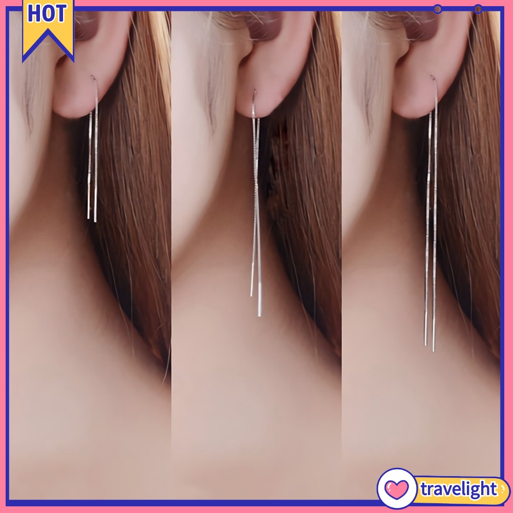 1 Khuyên Tai Dáng Dài Sợi Xích Thời Trang Cho Nữ