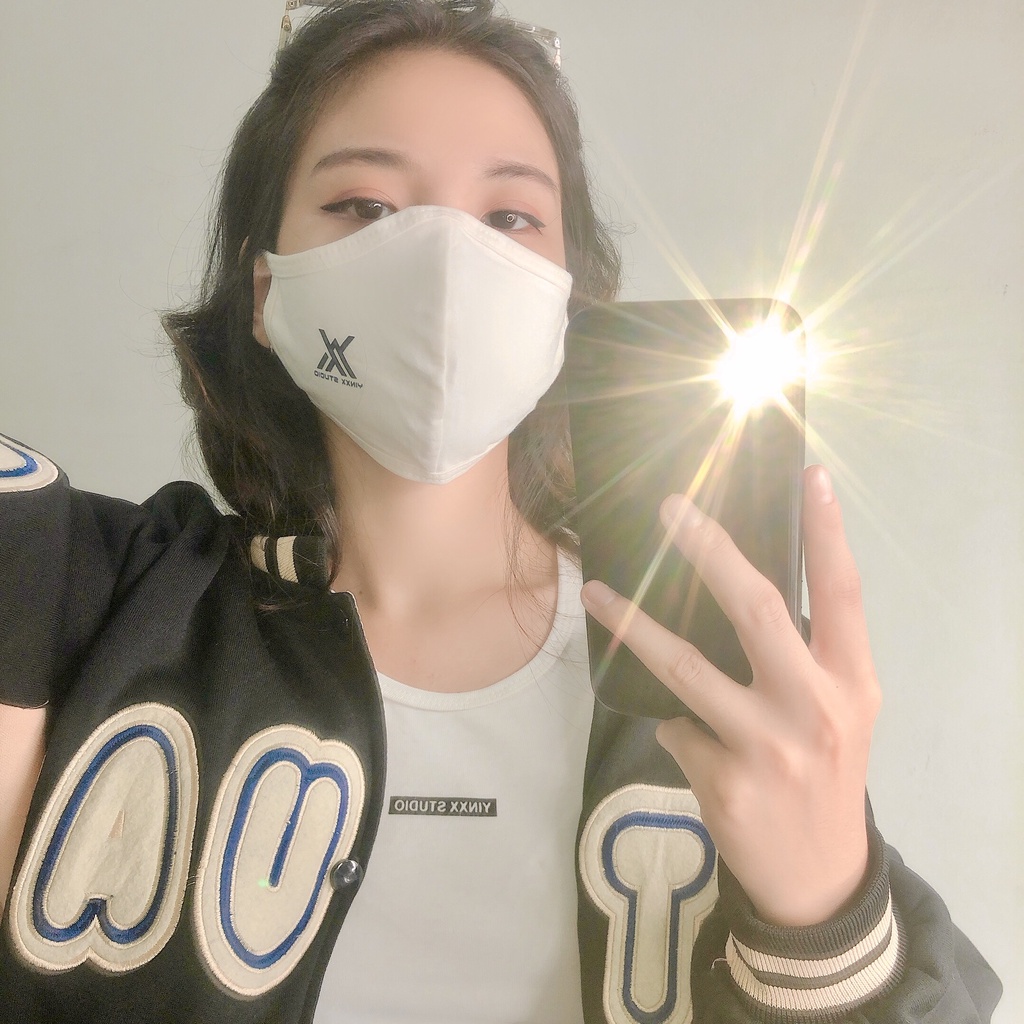Khẩu trang vải 2 lớp kháng khuẩn Yinxx vải cotton 100% thời trang cao cấp