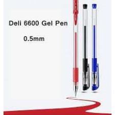 1 cây Bút Bi Gel Deli 6600S 0,5MM Màu xanh/ đỏ/ đen
