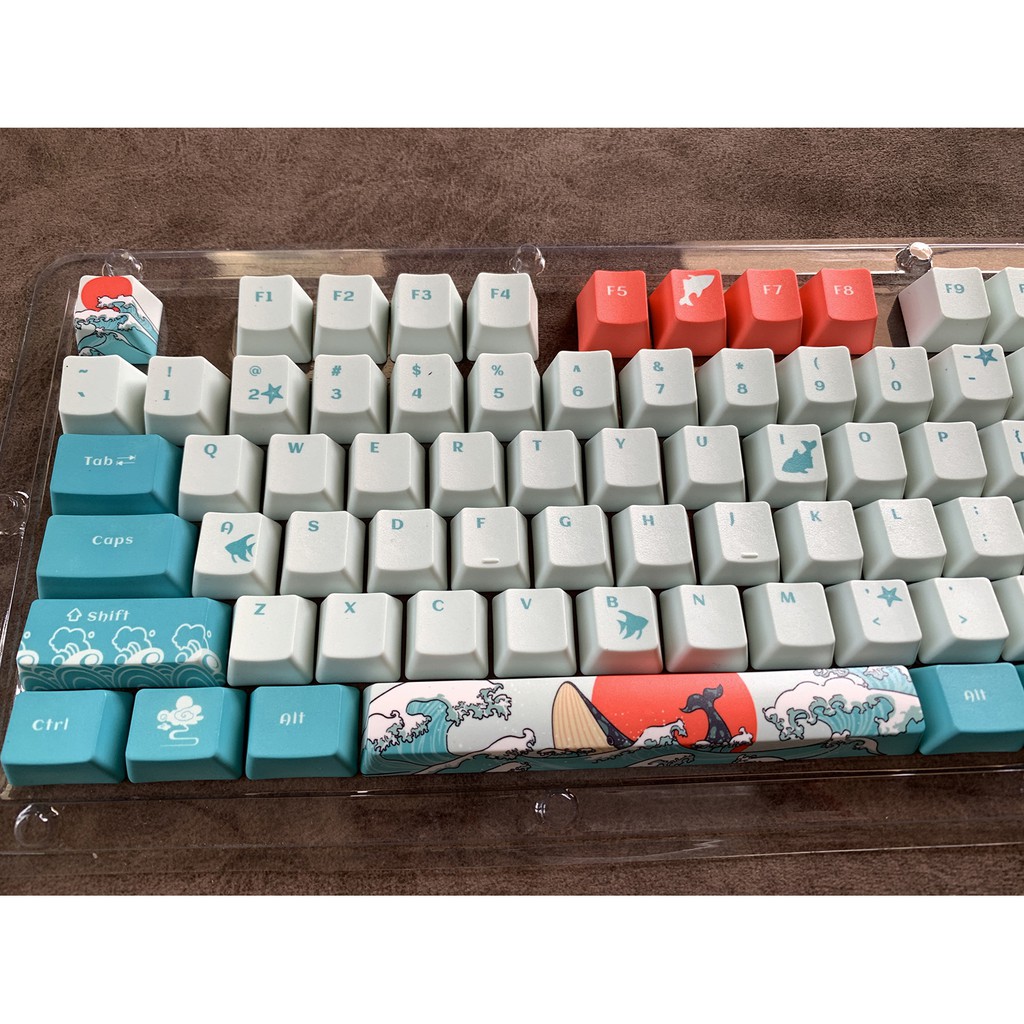 Keycap PBT cao cấp in dyesub 5 mặt, mẫu cực hot 108 nút