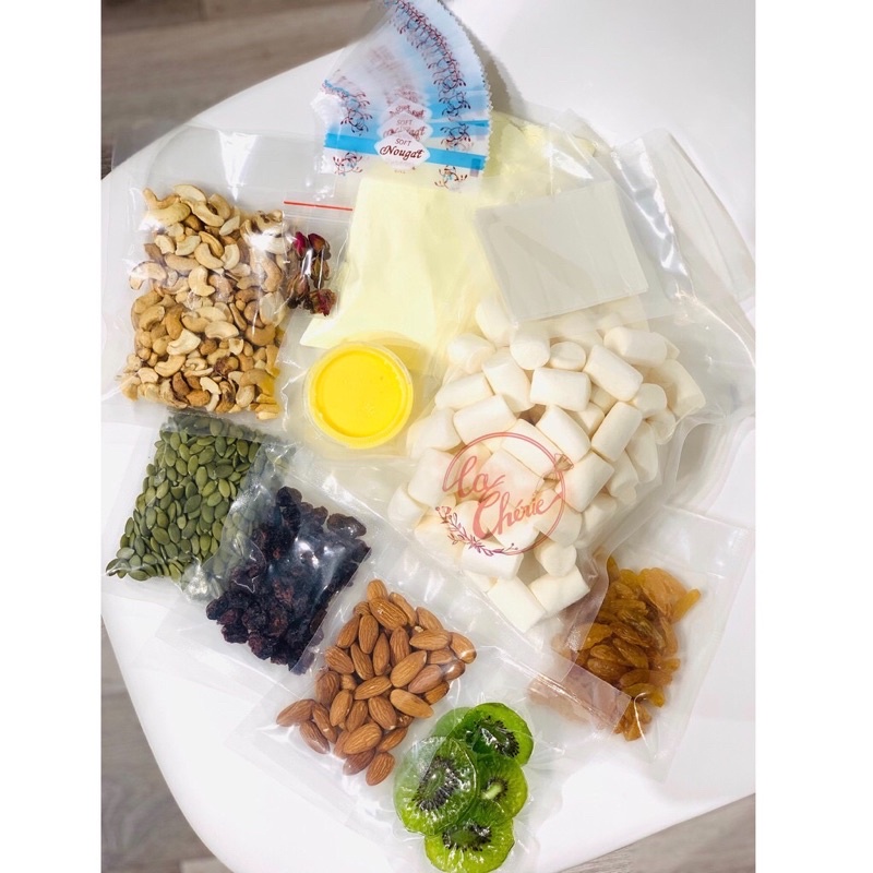 Set Nguyên Liệu Kẹo Nougat  Siêu Hạt