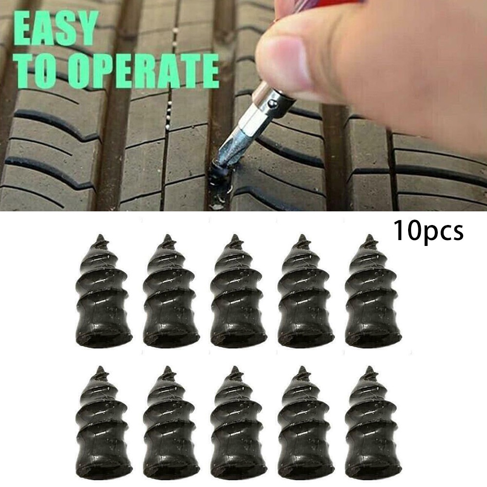 ⚡Hot Sale⚡10pcs Car Vacuum Tire Repair Tubeless Tire Repair Rubber Nails S/L Durable Components-ISHOW
