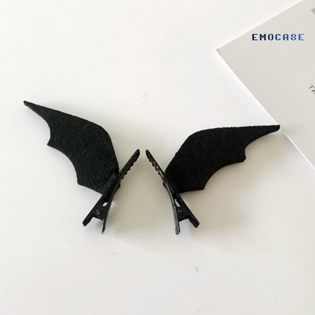 2 Kẹp Tóc Hình Đôi Cánh Dơi Chống Trượt Hóa Trang Dự Tiệc