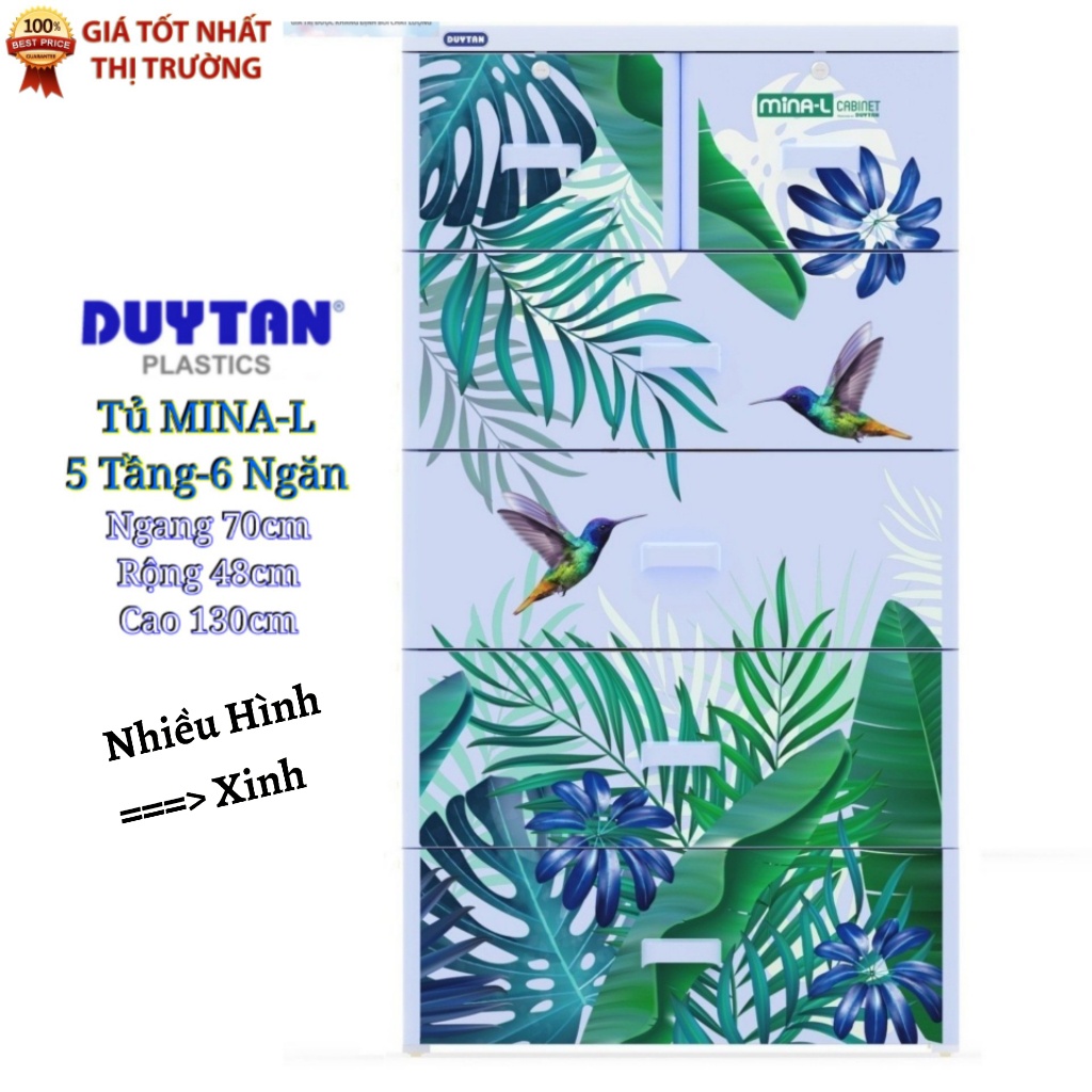 Tủ nhựa duy tân Mina-L Màu DƯƠNG Size LỚN NHẤT