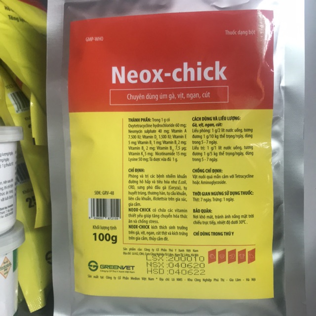100g úm gà, vịt con, cút Neox- chick
