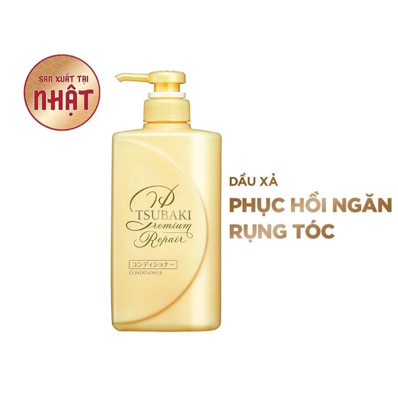 Dầu gội/Dầu xả TSUBAKI phục hồi ngăn rụng tóc 490ml