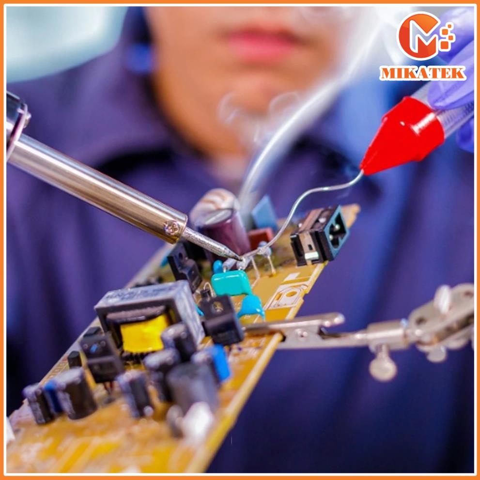 Máy Khò Hàn Thiếc Mini Cầm Tay 2 trong 1 sử dụng khí ga khò nhiệt hơi nóng gia đình đa năng Mikatek