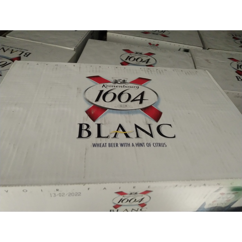 Thùng 24 lon Bia Blanc 1664