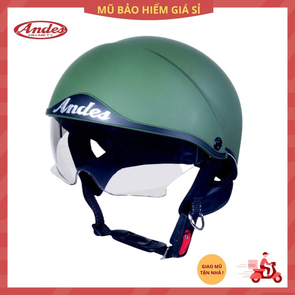 Nón ANDES nửa đầu có kính âm 139S
