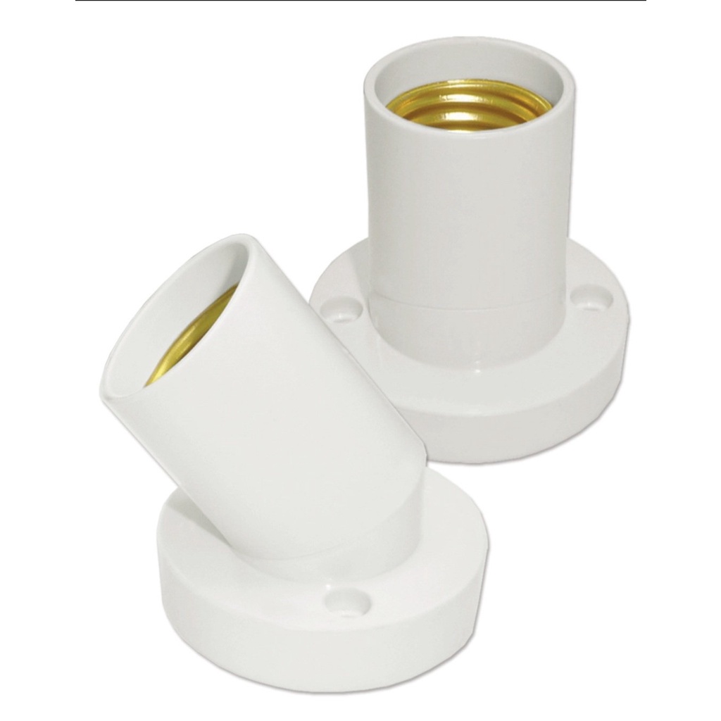 Đui Xoáy E27 Xoay 180 Độ Có Thể Xoay Thẳng Hoặc Vát, đuôi đèn thả, gắn tường E27