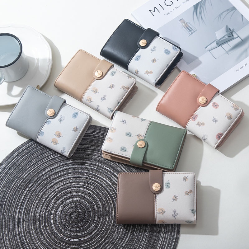 Ví Đựng Tiền Xu Cỡ Vừa In Họa Tiết Xinh Xắn Thời Trang Cho Nữ