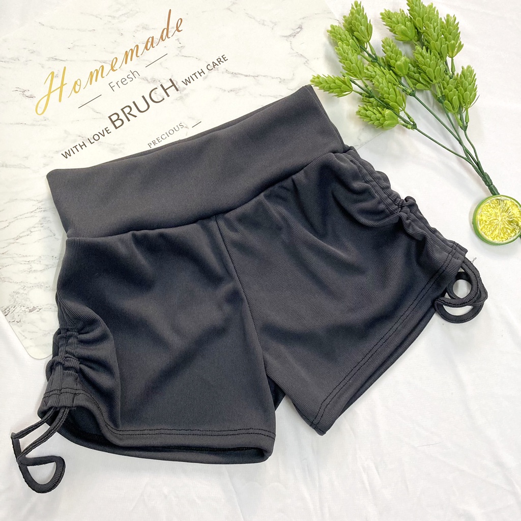 [XẢ HÀNG]Quần đùi nữ size 38kg-42kg - quần sọt short nữ thun gân rút dây - QNU42