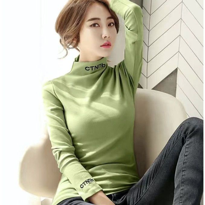 Áo Thun Dài Tay Giả Hai Lớp Họa Tiết Kẻ Sọc Phong Cách Hàn Quốc 2022 Cho Nữ