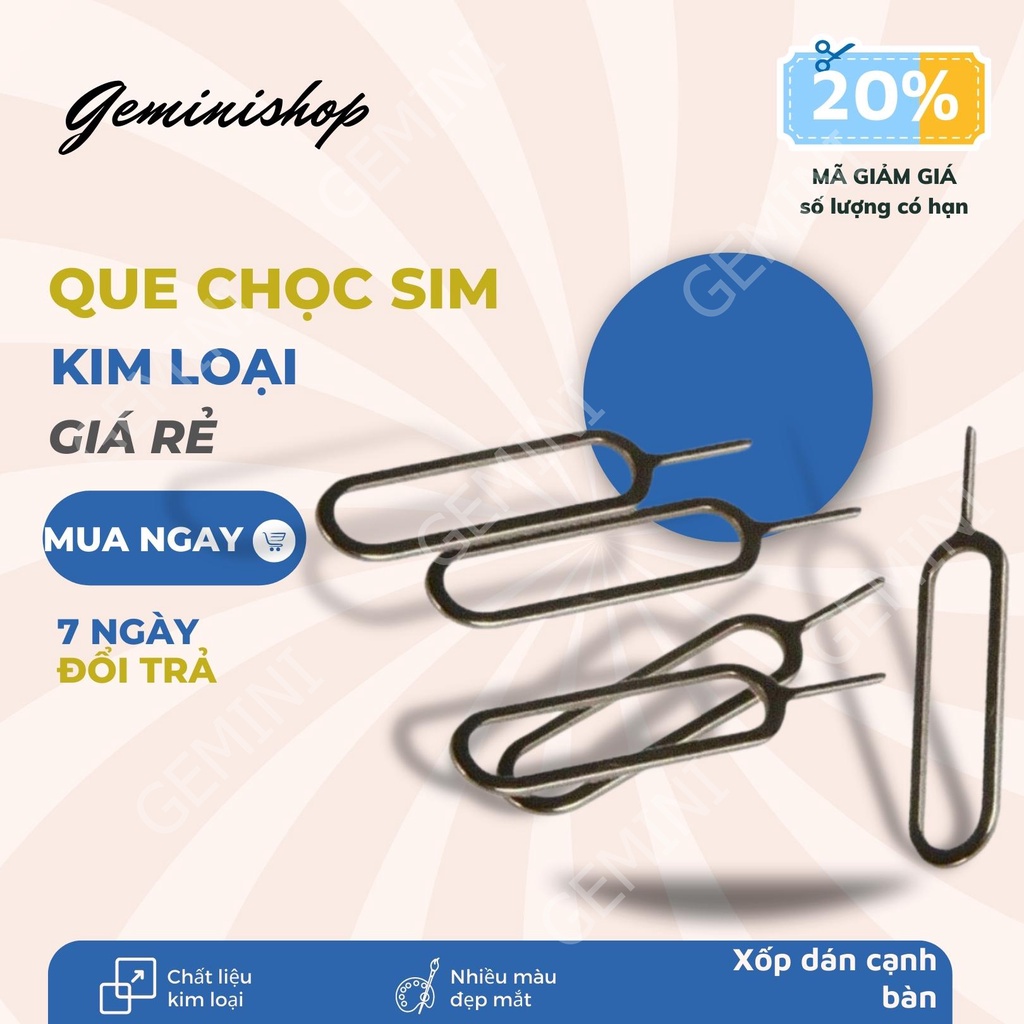 CÂY CHỌC SIM INOX - QUE CHỌC SIM INOX QCS01