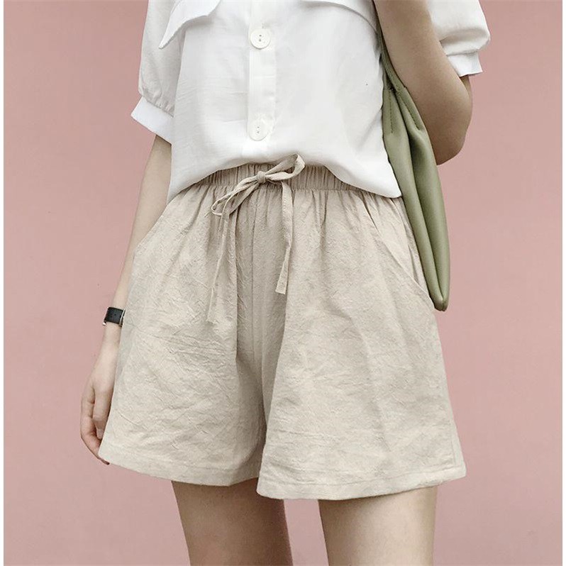 Quần short nữ ống rộng - quần đùi đũi | BigBuy360 - bigbuy360.vn