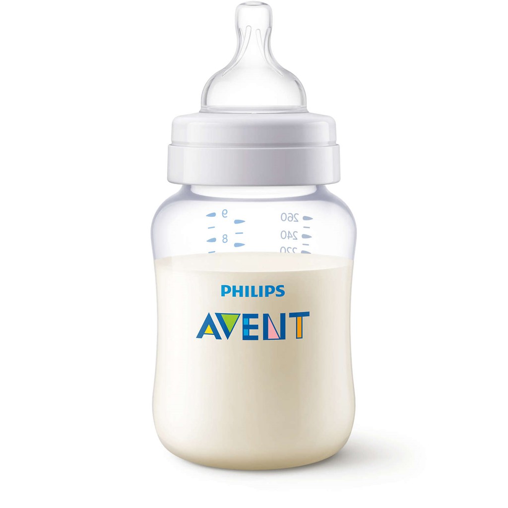 [Mã FMCGMALL - 8% đơn 250K] SCF454/17_Bình sữa Philips Avent nhựa PA cao cấp 260ml(Classic)