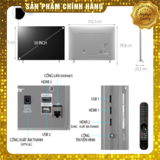 . - smart nanocell tivi lg 50 inch 4k 50nano77tpa thinq ai - model 2021 - - miễn phí lắp đặt .