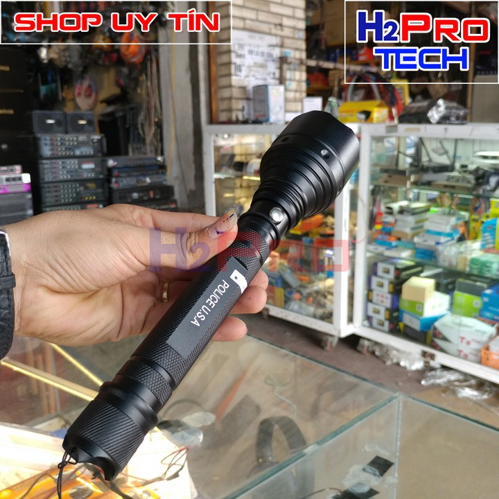 Đèn pin siêu sáng CREE HD-904, pin 18650, chiếu xa 150 met