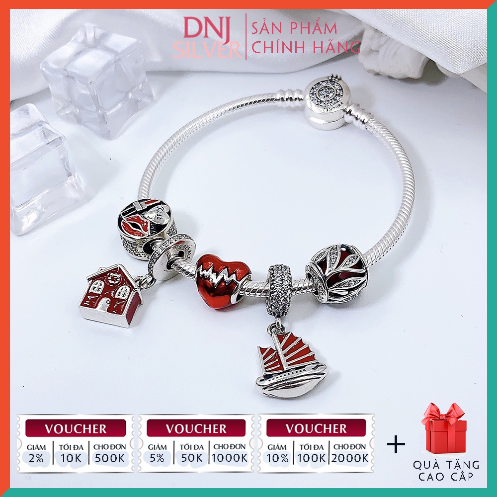 [Hàng cao cấp] Vòng tay bạc 925 cao cấp dành cho nữ - Chủ đề gia đình, tình yêu, sự nghiệp thuận lợi - DNB006