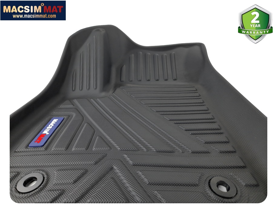 Thảm lót sàn xe MG HS 2018 - nay Nhãn hiệu Macsim chất liệu nhựa TPV cao cấp màu đen