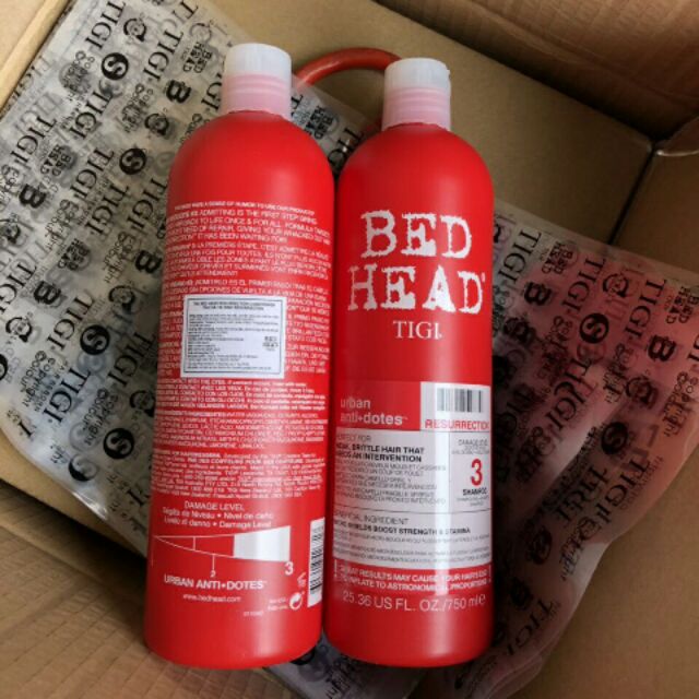 Cặp  gội xả  Tigi đỏ 750ml