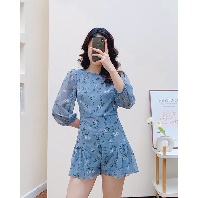 Jumpsuit hoa đuôi cá hàng thiết kế vnd0422j03 by germe