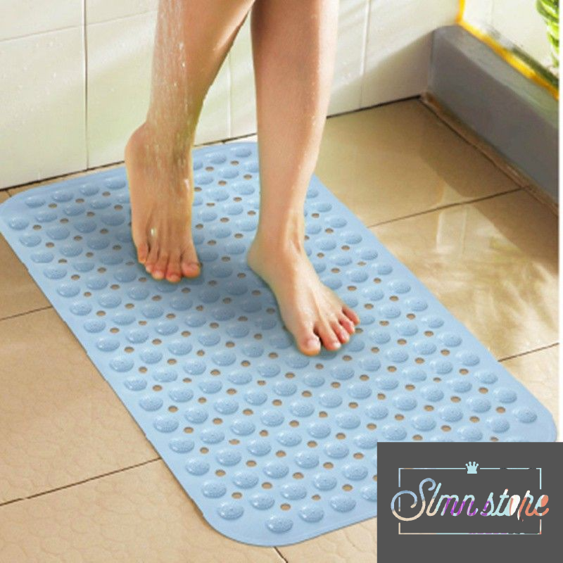 Thảm nhà tắm, lót chân silicon dẻo nhà vệ sinh, chống trơn trượt trong nhà tắm, an toàn độ bền cao. Slmn_TNT