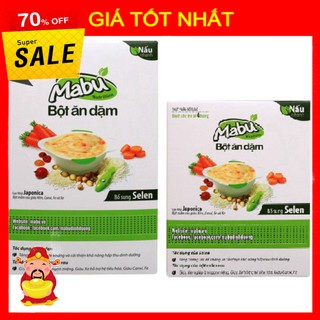 [ GIÁ TỐT NHẤT ]  Bột ăn dặm Mabu giàu Selen và khoáng vật 900g/400g (từ 4 tháng) [ HÀNG CHÍNH HÃNG ]