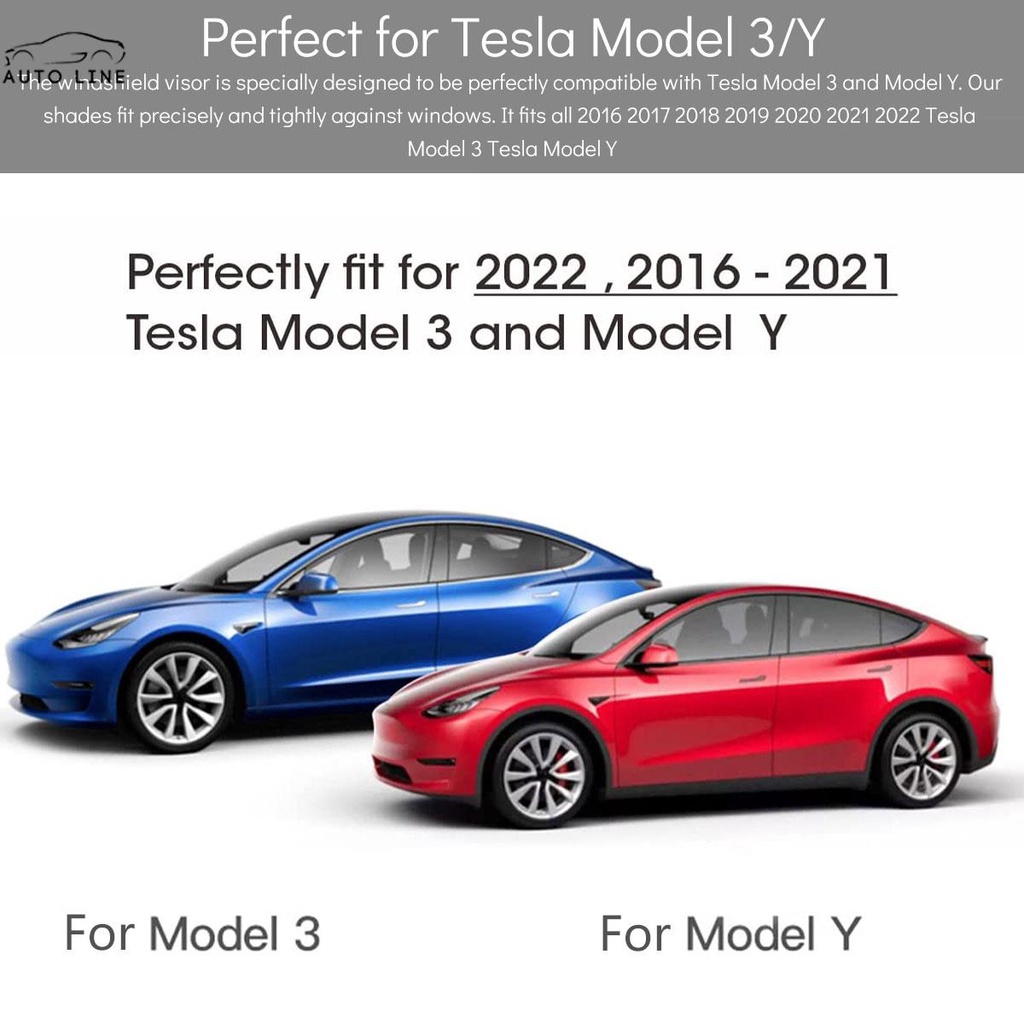 Tấm Che Nắng Gắn Kính Chắn Gió Phía Trước Cho Tesla Model 3 / Y SHOPCYC8782