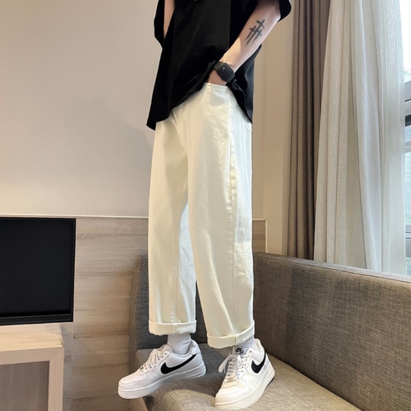 Quần Jeans, Quần jeans baggy rách gối R03 nam ống suông, rộng, hottrend 2021-XX MENS FASHION!