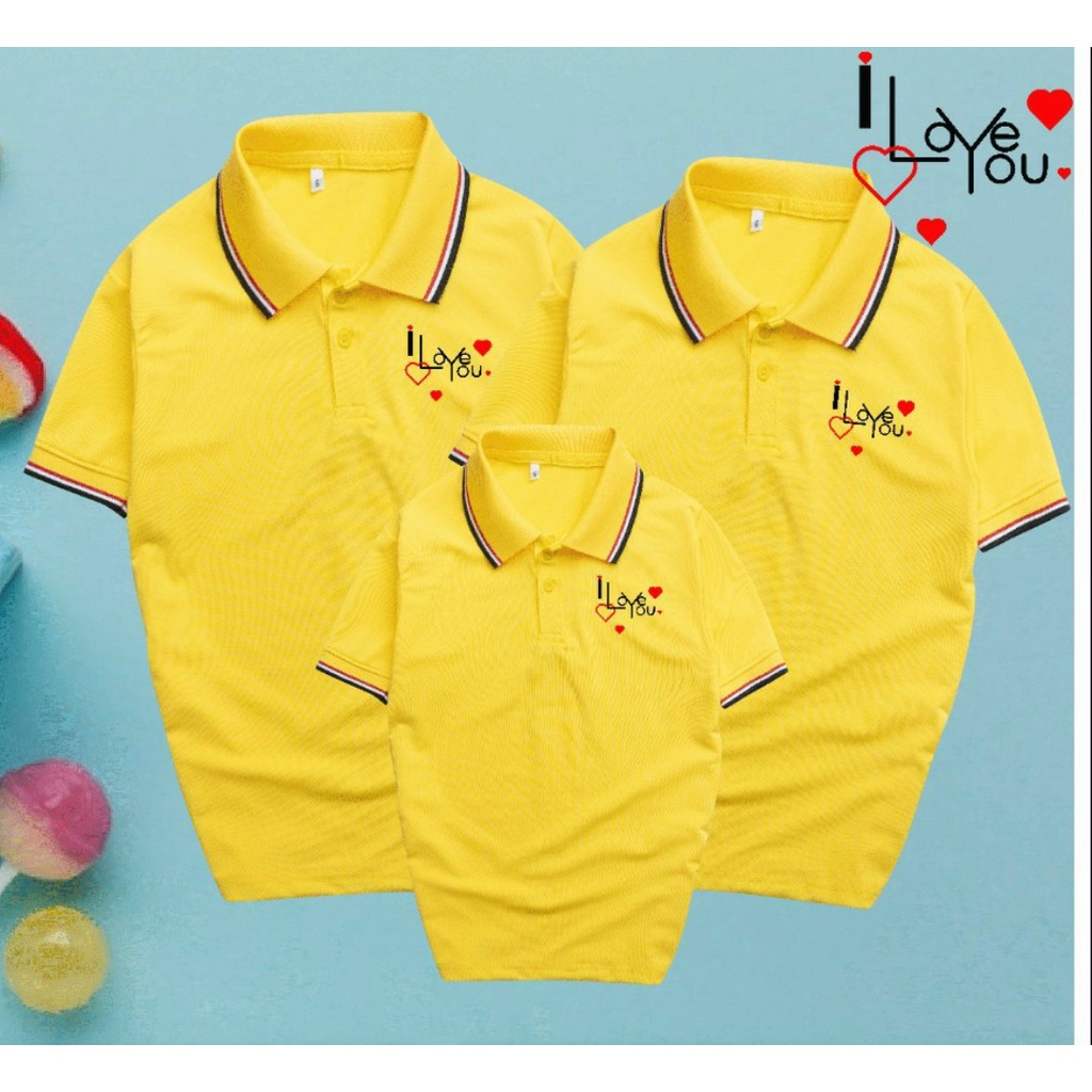 Áo Đi Biển Gia Đình Có Cổ .Chất Liệu Thun Poly Thái 4 Chiều Đủ Size Cho Tất Cả Các Thành Viên Từ 8 Đến 100kg .