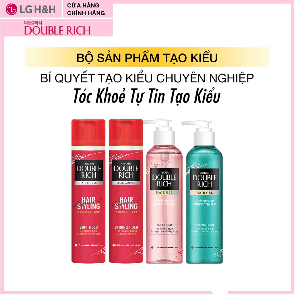 Mousse Tạo Kiểu Tóc Double Rich Hair Mousse 150ml Hasaki Sản Phẩm Chính Hãng