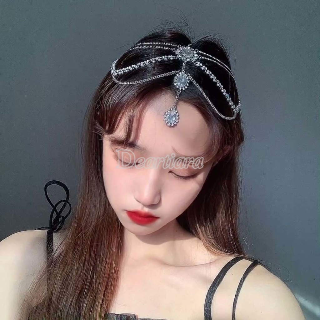 Chuỗi dây tua rua phụ kiện đeo đầu trang trí phong cách cổ điển thời trang