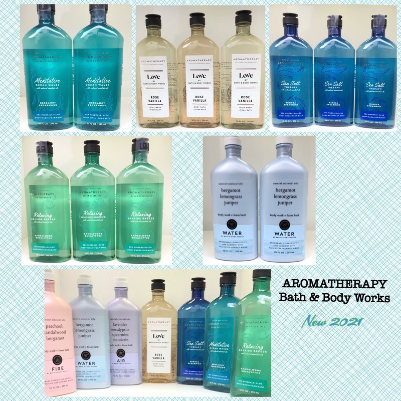 🚿🛀💦Link 1-Hàng Mỹ-Sữa tắm thư giãn Aromatherapy Bath&Body Works295mL