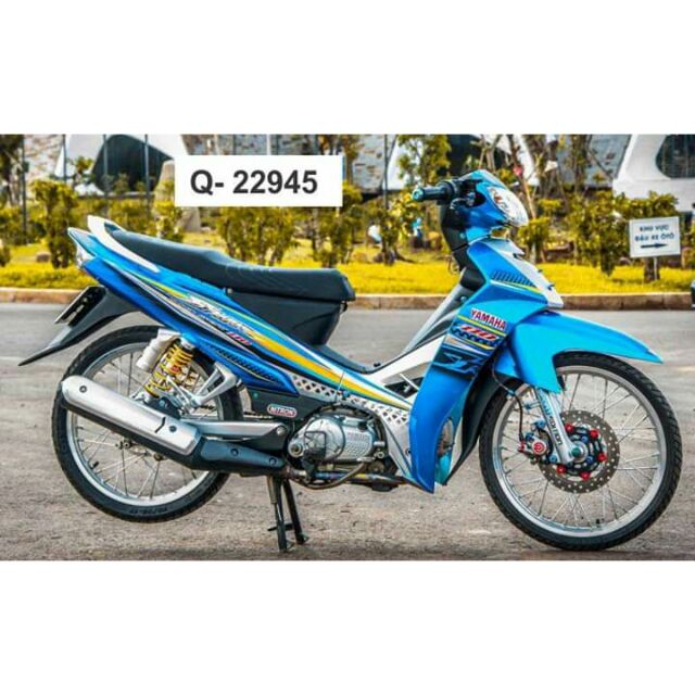 Tem rời xe Sirius xanh bạc