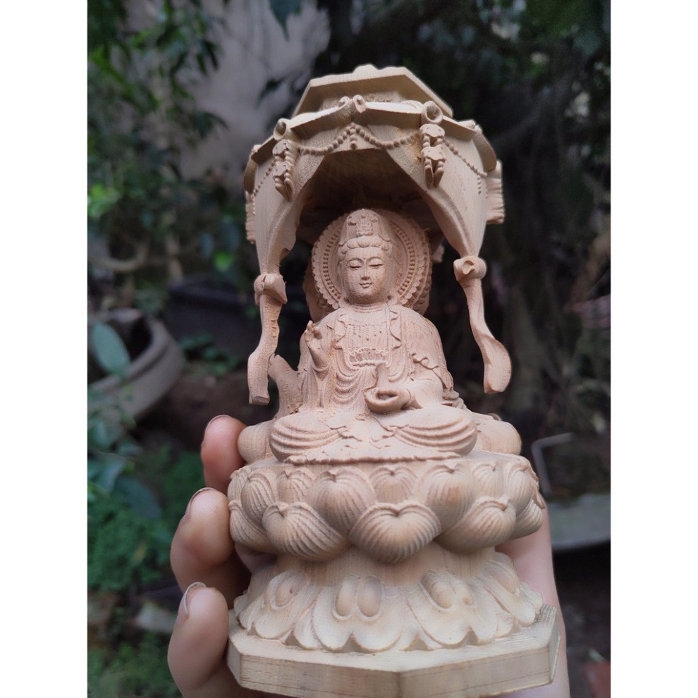 Tượng phật tam thánh gỗ thơm