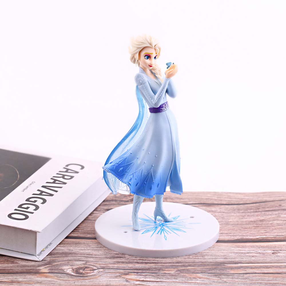 Mô Hình Nhân Vật Công Chúa Elsa Trong Phim Hoạt Hình Frozen Bằng Pvc Kích Thước 21cm