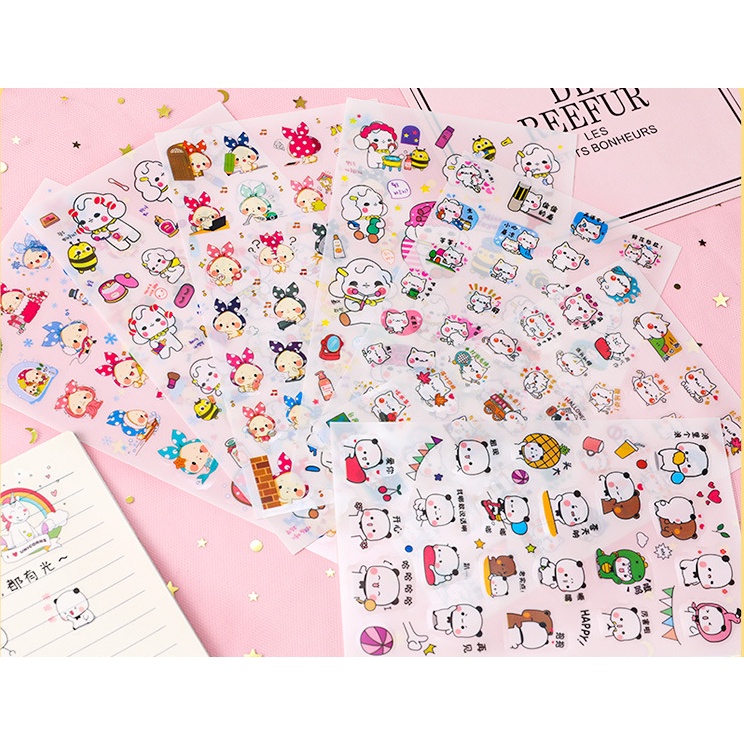 Sét 6 tấm Sticker mẫu mới