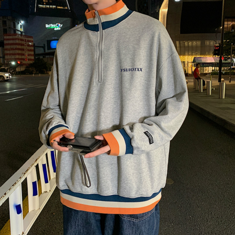 Unisex Round Neck Sweater Men's Spring and Autumn Harajuku Pullover Jacket Korean Style Trend All-match Jacket Autumn Jacket | BigBuy360 - bigbuy360.vn