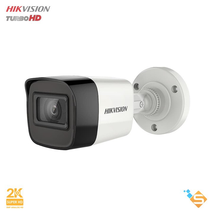 Camera Thân HD-TVI 5MP Hikvision DS-2CE16H0T-ITFS - Tích Hợp Mic Thu Âm - Bảo Hành 2 Năm