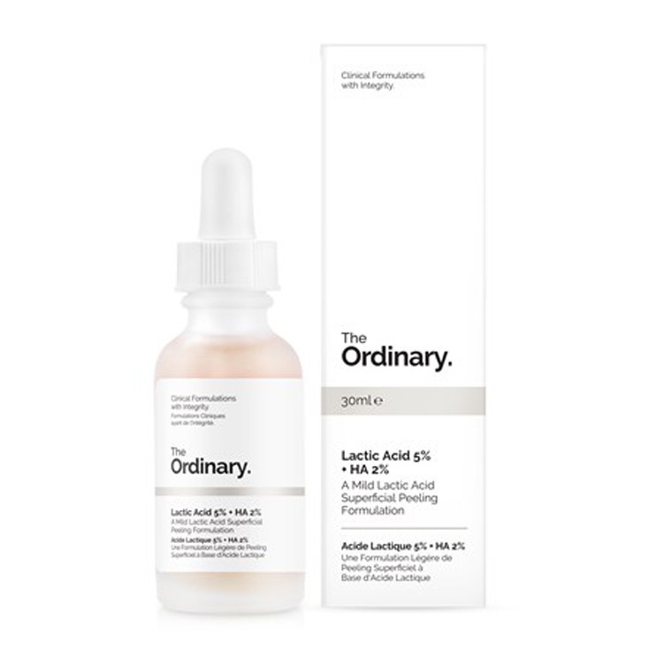 [Bill hãng] Tinh Chất Tẩy Tế Bào Chết Hóa Học, Sáng Da, Đều Màu Da The Ordinary Lactic Acid 5% + HA- The Ordinary 30ml