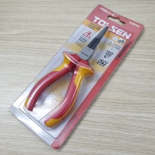 Kìm nhọn cách điện 1000v tolsen v38166 6″