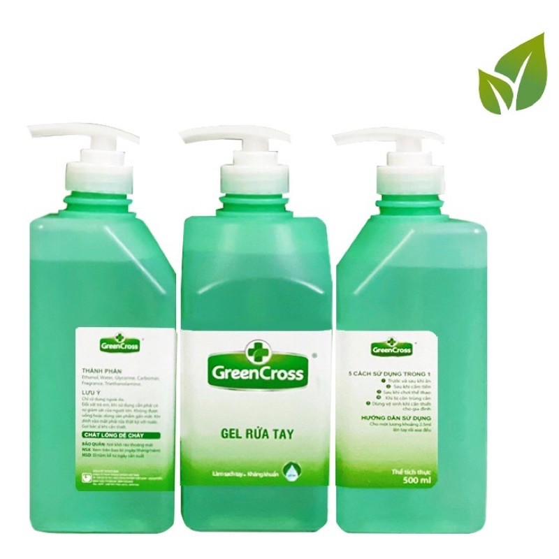 Gel rửa tay khô Green Cross 500ml