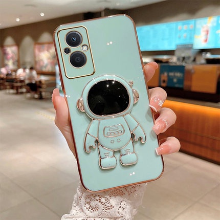 Ốp Điện Thoại Silicon Dẻo Tráng Gương 6D In Hình Phi Hành Gia Sang Trọng Chống Sốc Cho Xiaomi Poco M5 M5s