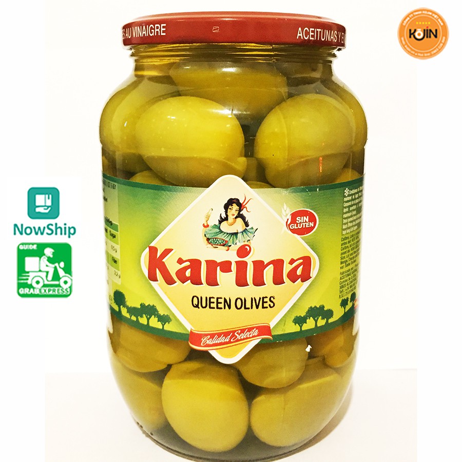 Quả Oliu Nữ Hoàng Kojin Quả Oliu Thượng Hạng Số 1 Queen Olives 870gr