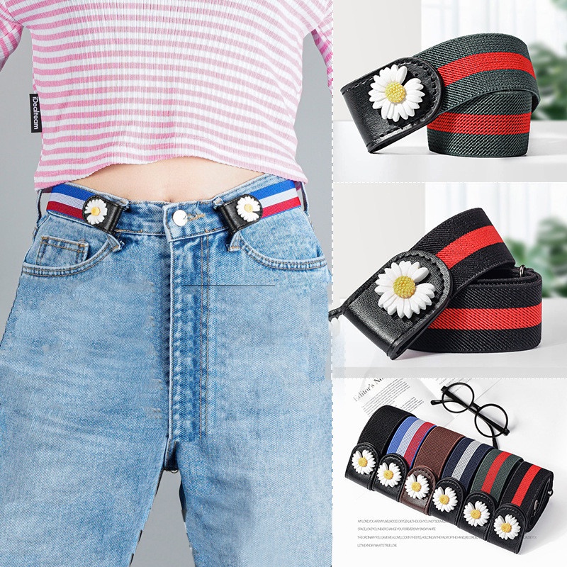 Thắt Lưng Không Khóa Co Giãn Thời Trang Hàn Quốc Cho Nam Nữ