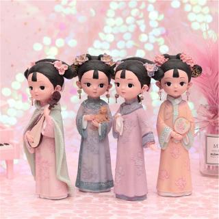 Tượng trang trí hình công chúa phong cách Trung Hoa
