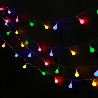 Dây Đèn led trang trí Quán Cafe Nhà Hàng bóng đèn tròn có phích cắm điện ( cam kết y hình) đủ màu