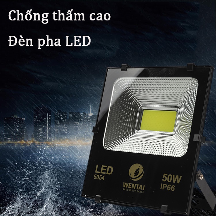 Đèn pha led 50W 100W 150W 200W chuyên công trình, bảng hiệu lắp đặt ngoài trời chống nước IP66 đủ công suất